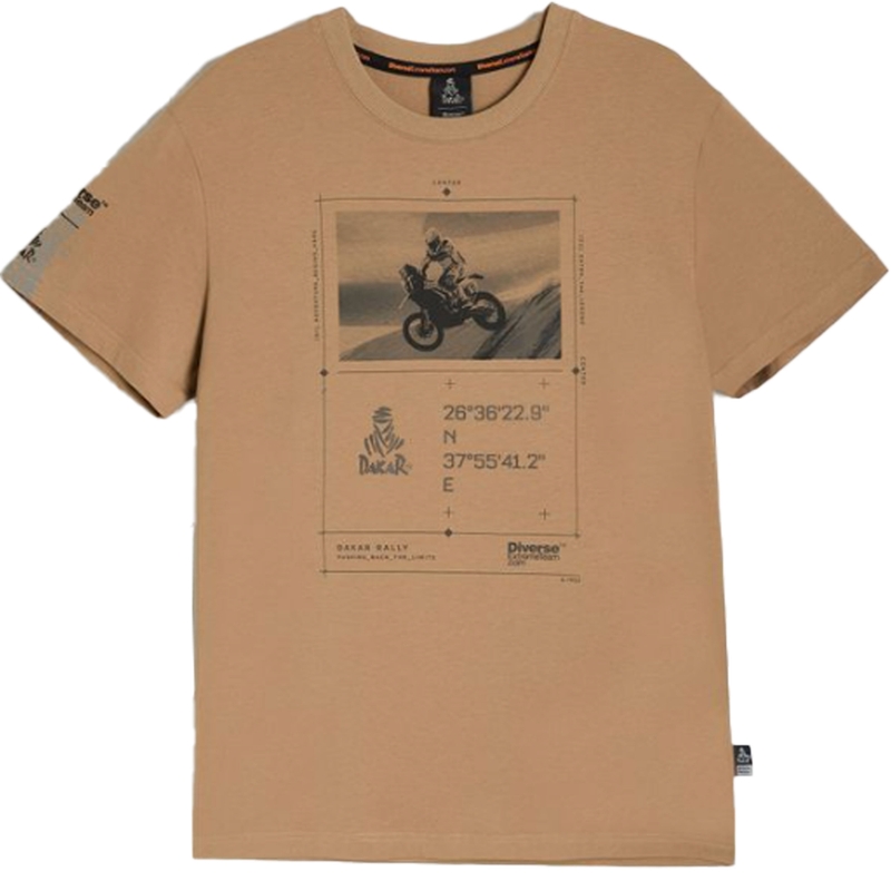 Camiseta Dakar DES DSRT 0625 beige