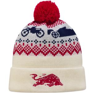 Gorro Red Bull XMAS blanco-rojo