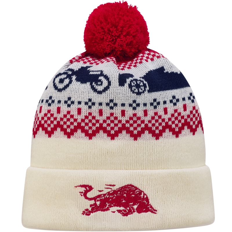 Gorro Red Bull XMAS blanco-rojo