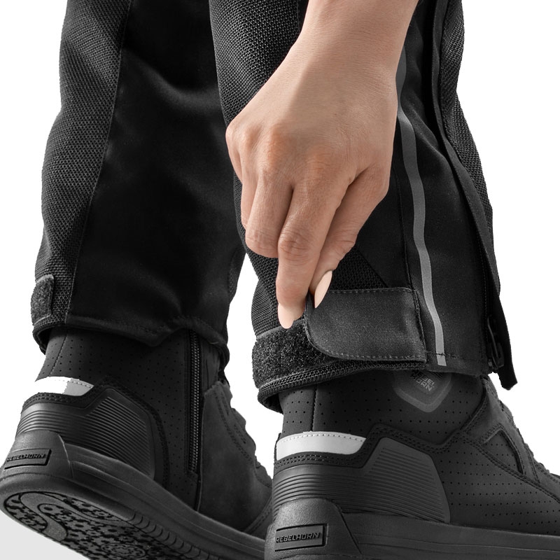 Pantalones de moto extendidos Rebelhorn Hiflow V para mujer negros