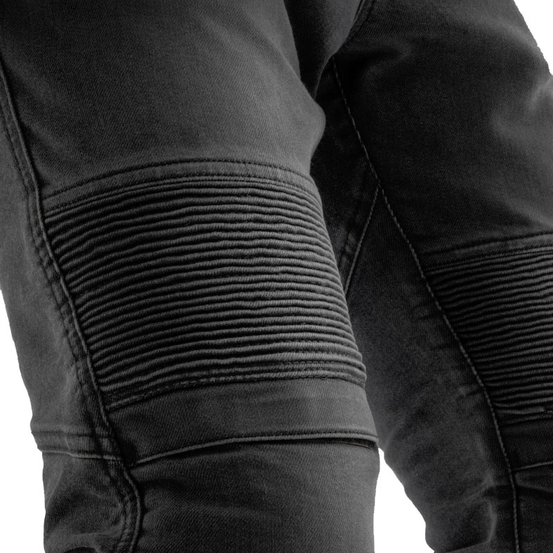 Vaqueros de moto alargados Rebelhorn Revolt Monolayer negros