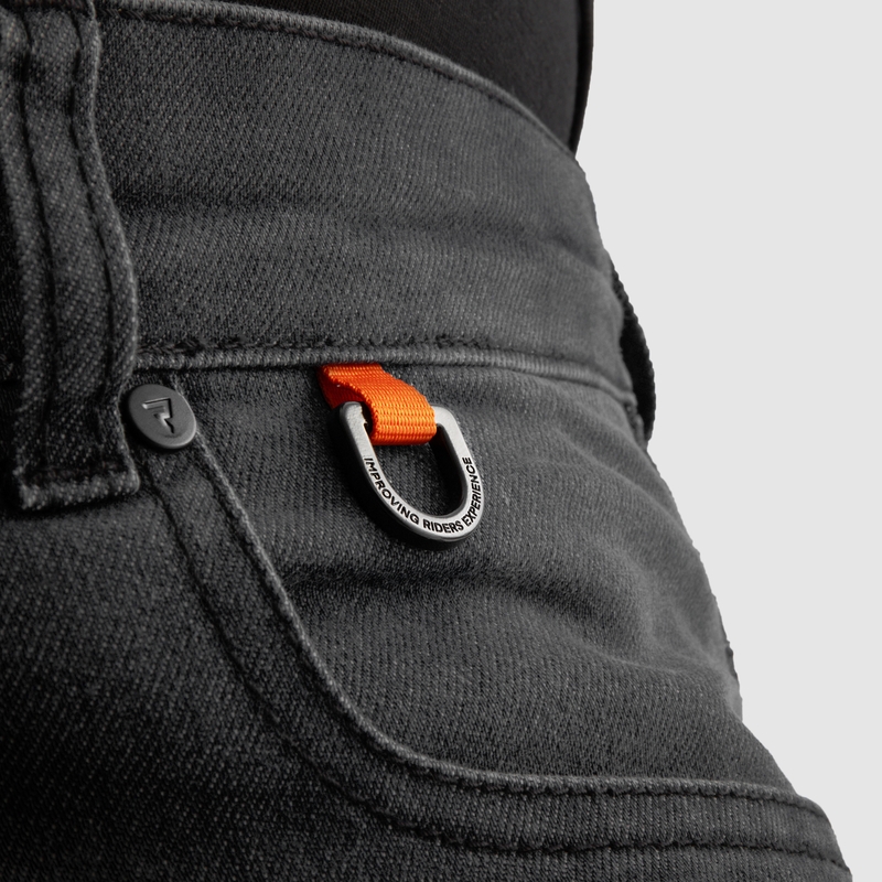 Vaqueros de moto alargados Rebelhorn Revolt Monolayer negros