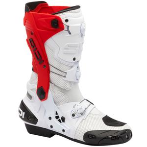 Botas de moto SiDi Rex Air blanco-rojo