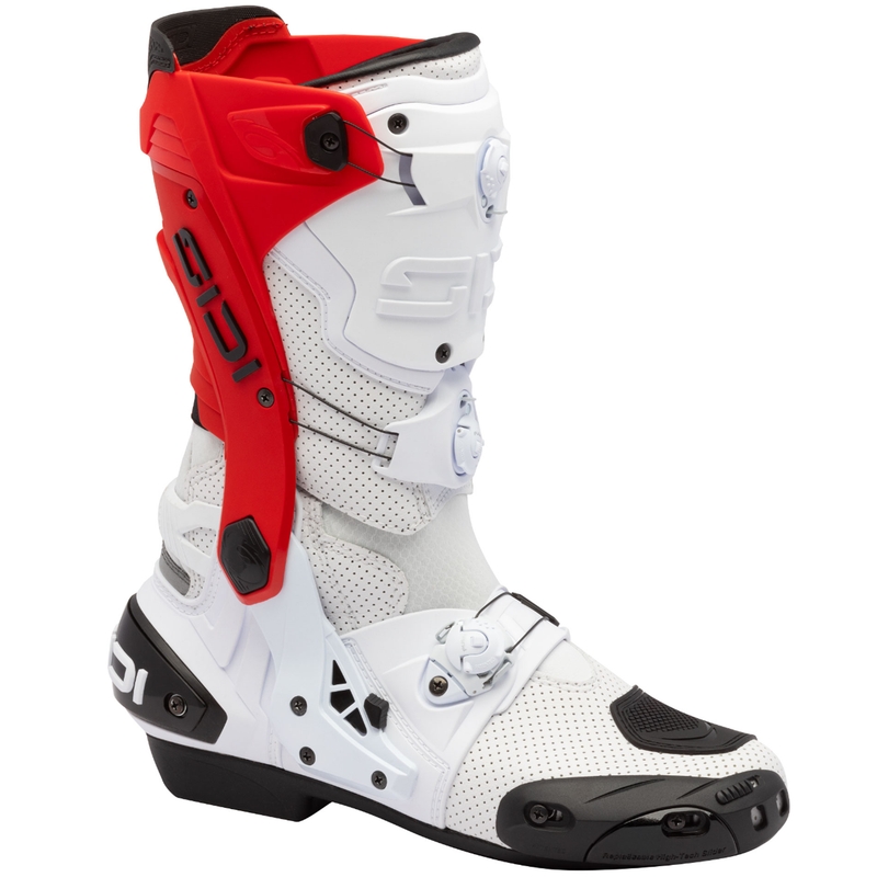 Botas de moto SiDi Rex Air blanco-rojo