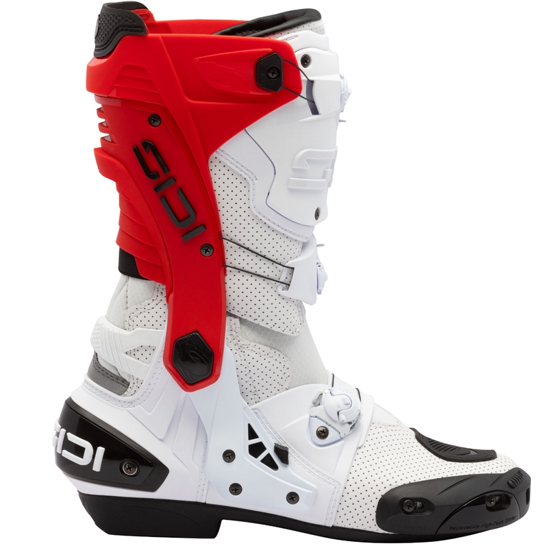 Botas de moto SiDi Rex Air blanco-rojo