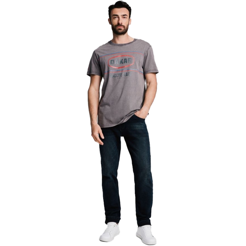 Camiseta Dakar Vint 02 gris oscuro