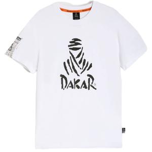 Camiseta blanca Dakar DES LOGO25
