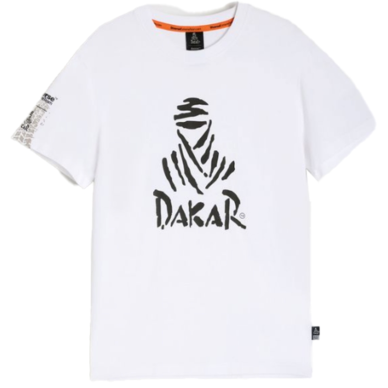 Camiseta blanca Dakar DES LOGO25