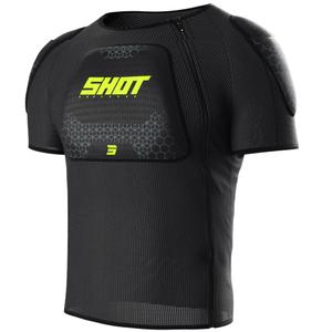 Camiseta protectora Shot Airlight negra-amarilla fluorescente