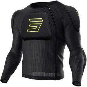 Chaleco protector Shot Vest Prime negro-amarillo fluo