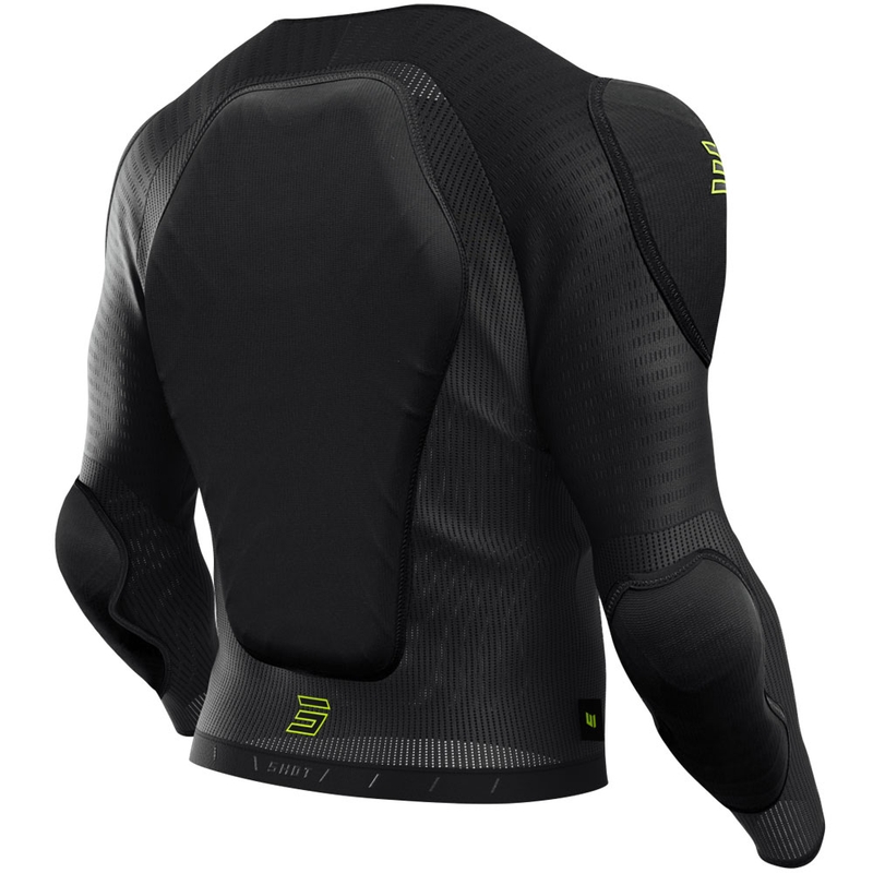 Chaleco protector Shot Vest Prime negro-amarillo fluo