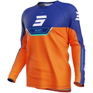 Camiseta de motocross Shot Draw Daytona para niños, color naranja