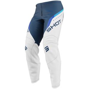 Pantalones de motocross Shot Draw Daytona para niños, color azul