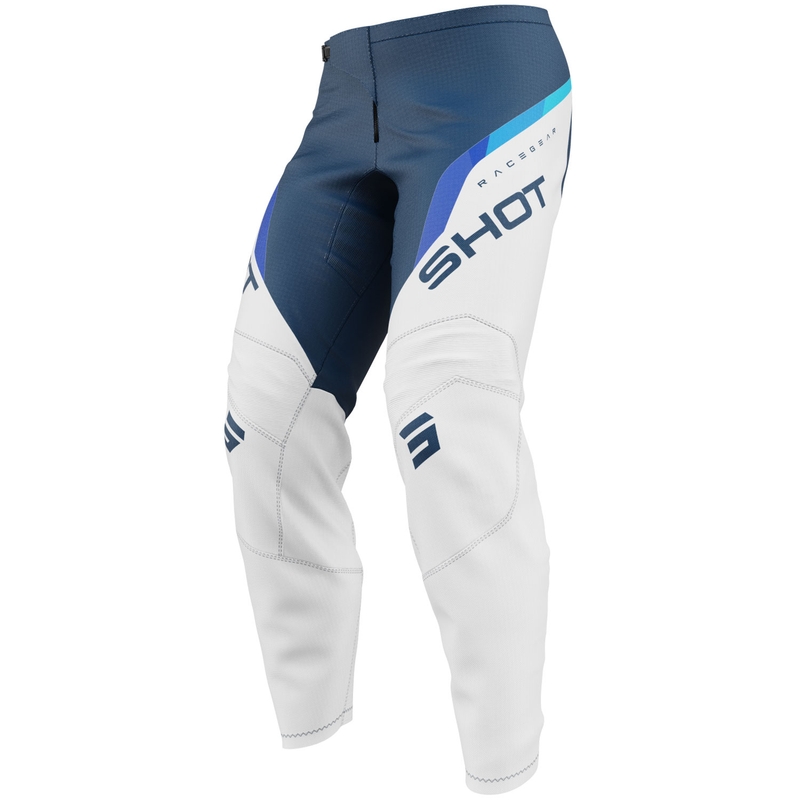 Pantalones de motocross Shot Draw Daytona para niños, color azul
