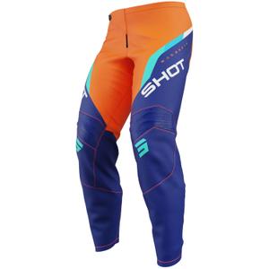 Pantalones de motocross para niños Shot Draw Daytona naranja