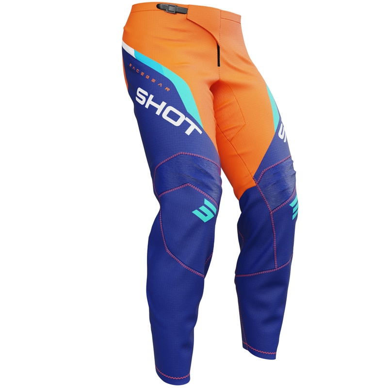 Pantalones de motocross para niños Shot Draw Daytona naranja