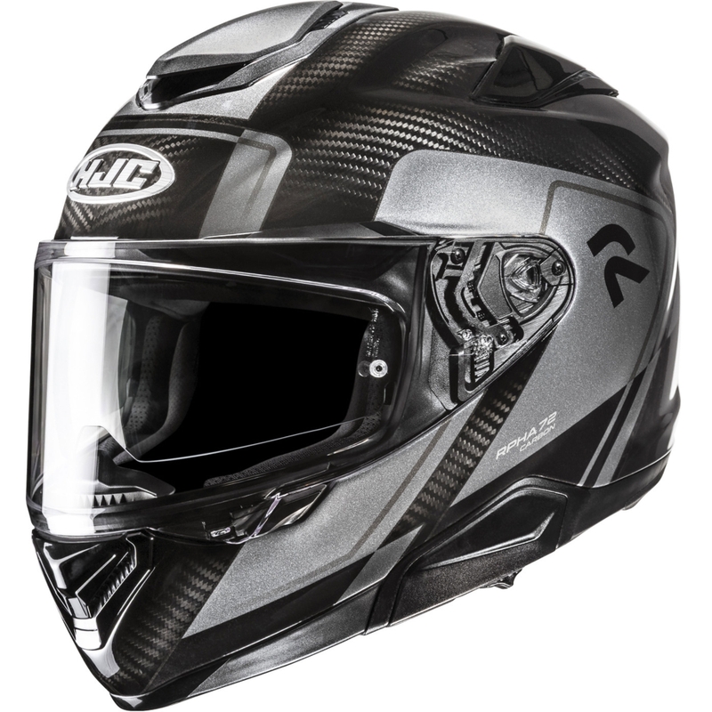 Casco integral de moto HJC RPHA 72 Carbon Fynex MC5 negro-gris