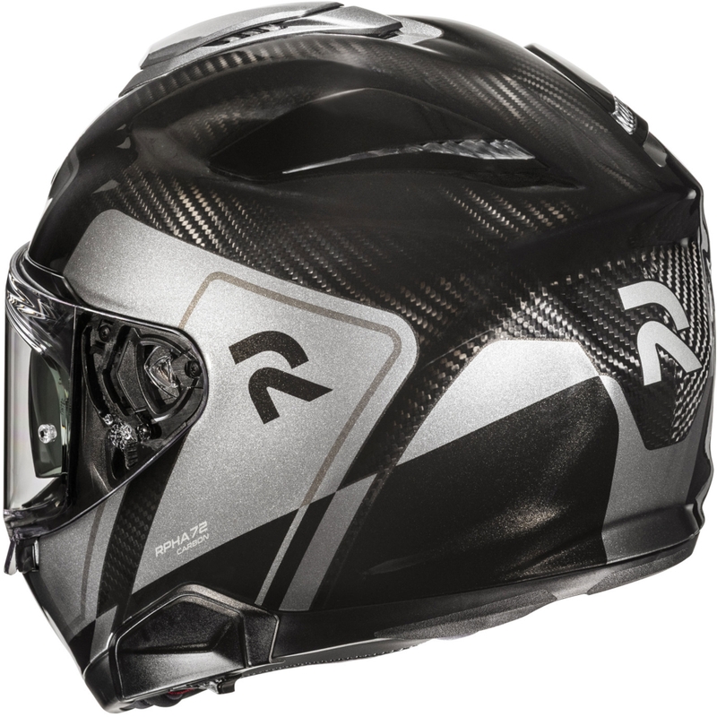 Casco integral de moto HJC RPHA 72 Carbon Fynex MC5 negro-gris