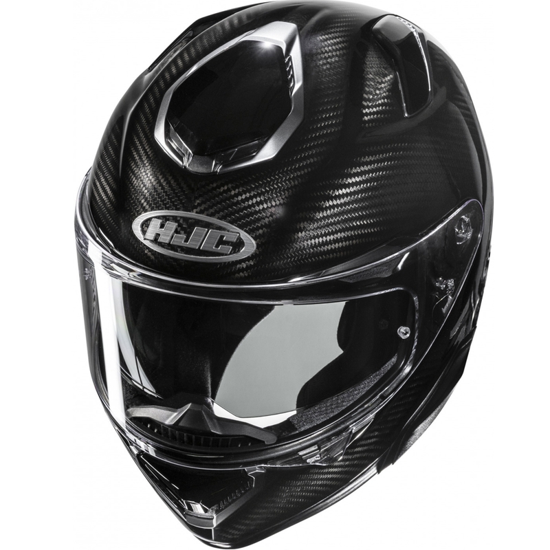 Casco integral de motocicleta HJC RPHA 72 Carbon Solid, color negro