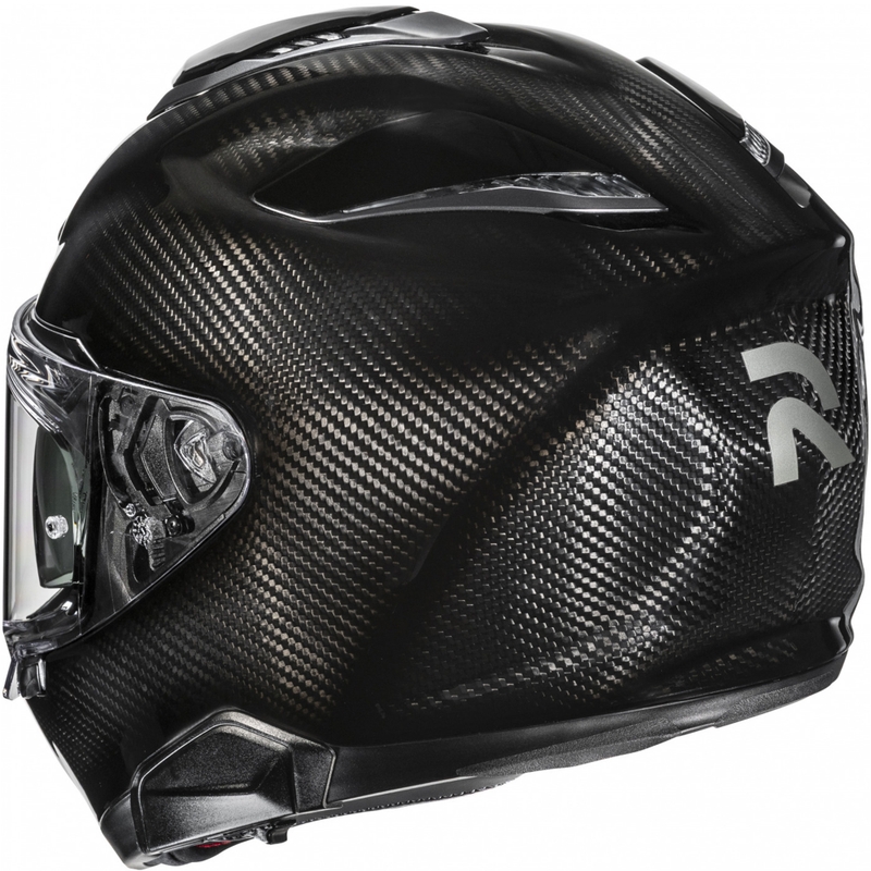 Casco integral de motocicleta HJC RPHA 72 Carbon Solid, color negro