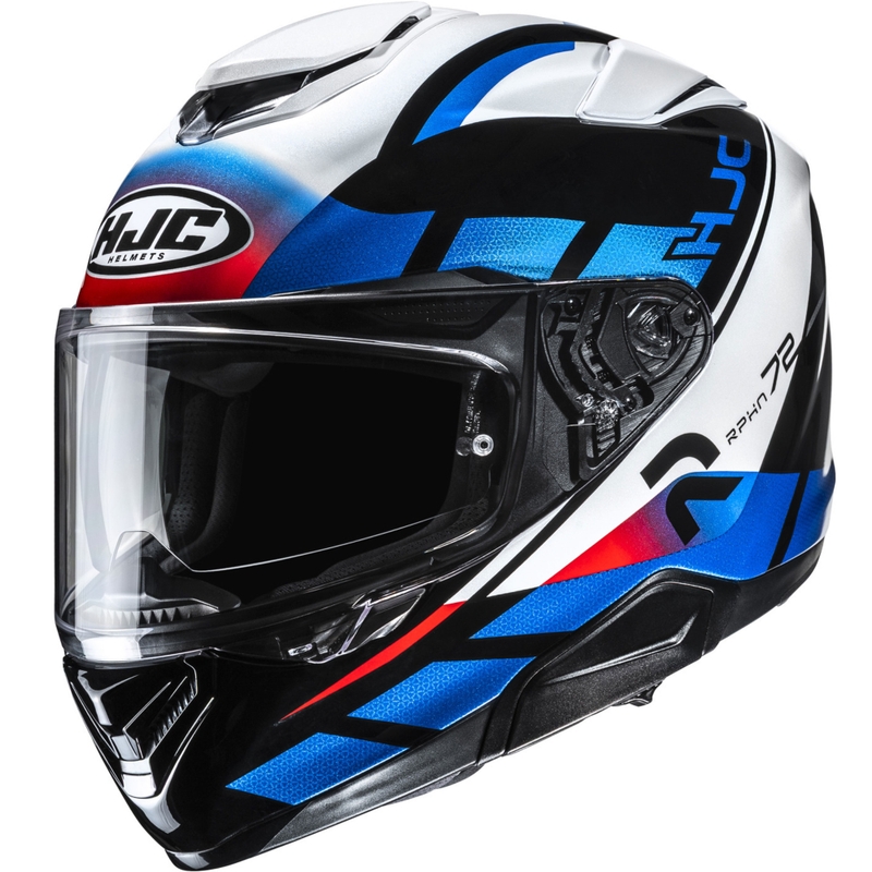 Casco integral de moto HJC RPHA 72 Value MC21 negro-blanco-azul