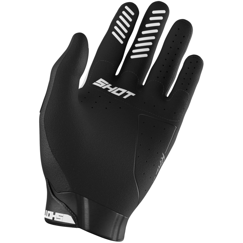 Guantes de motocross Shot Race Evo para niños, color blanco