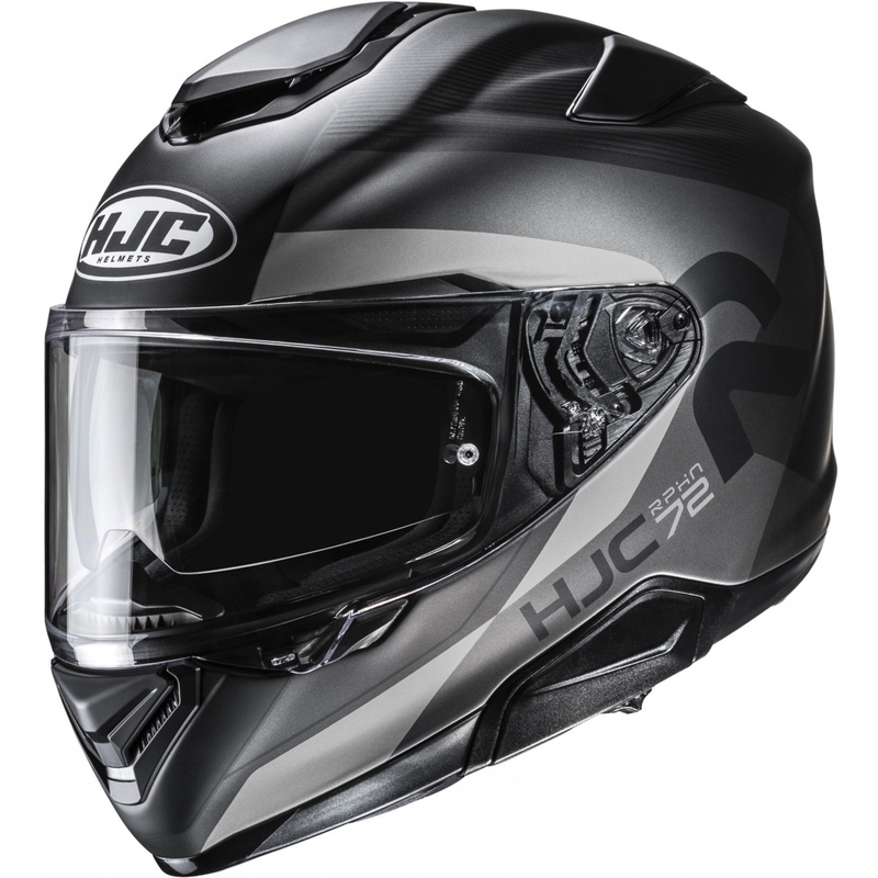 Casco integral de moto HJC RPHA 72 Phyta MC5SF negro-gris