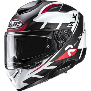 Casco integral de moto HJC RPHA 72 Value MC1SF negro-blanco-rojo