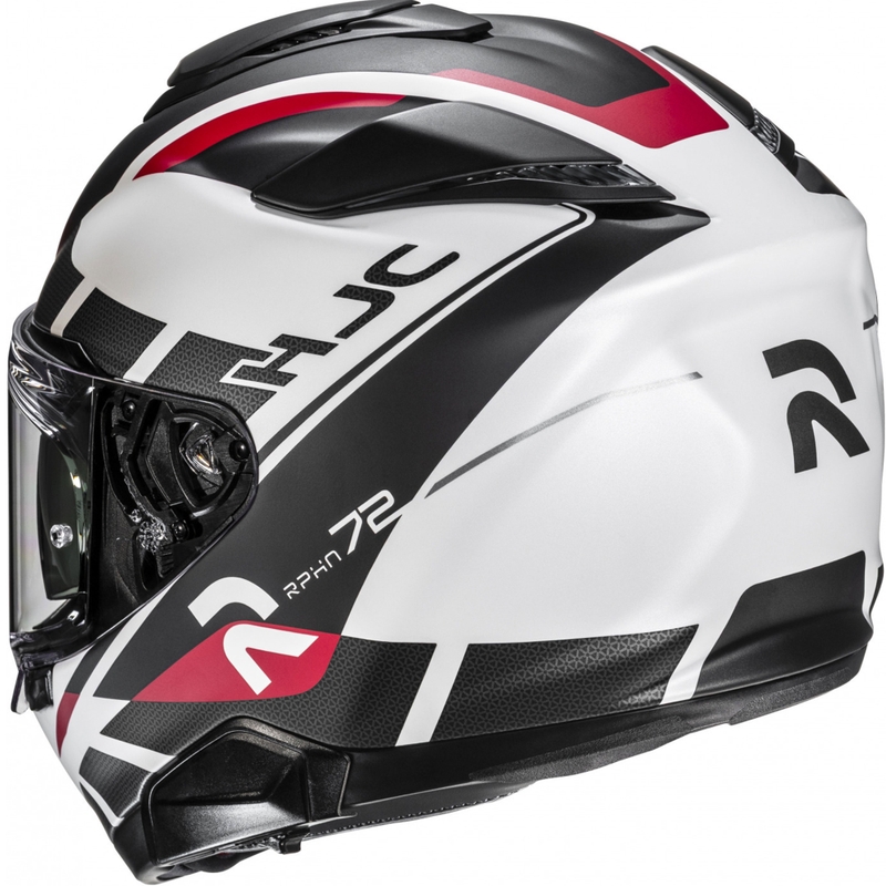 Casco integral de moto HJC RPHA 72 Value MC1SF negro-blanco-rojo