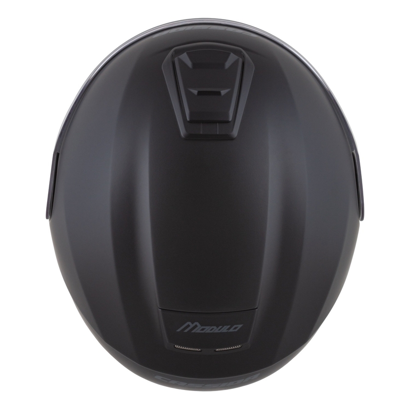 Casco de moto abatible Cassida Modulo 2.1 Compass negro mate-gris