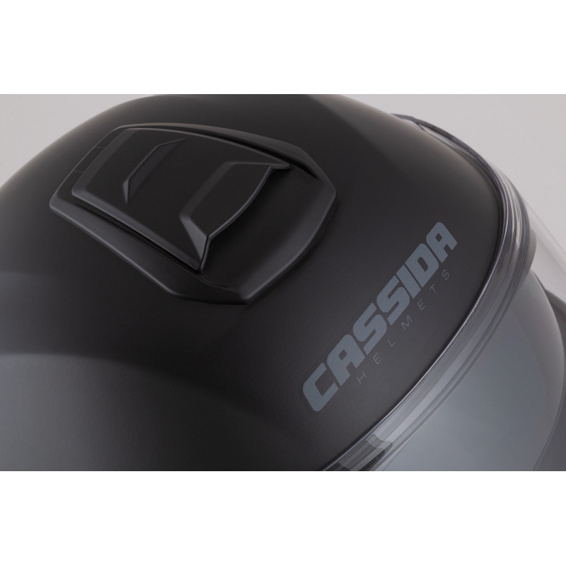 Casco de moto abatible Cassida Modulo 2.1 Compass negro mate-gris
