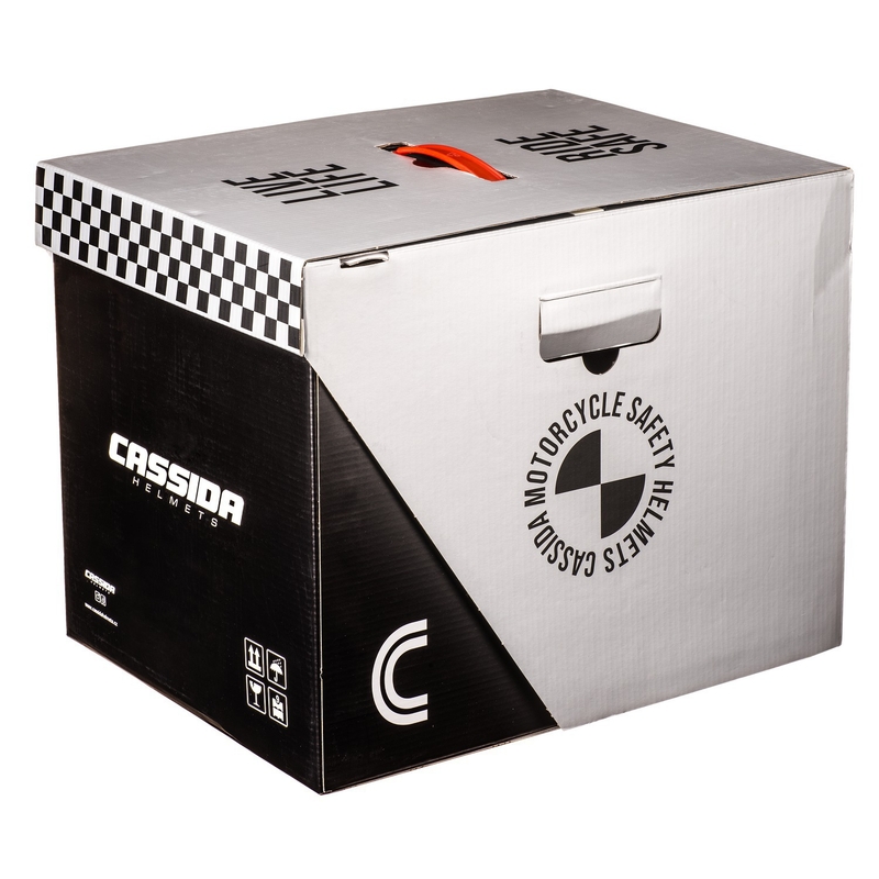 Casco de moto abatible Cassida Modulo 2.1 Compass negro mate-gris
