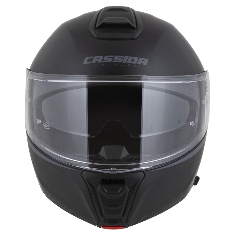 Casco de moto abatible Cassida Modulo 2.1 Compass negro mate-gris