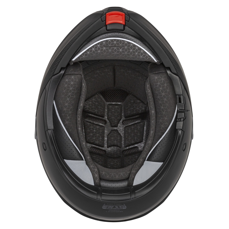 Casco de moto abatible Cassida Modulo 2.1 Compass negro mate-gris