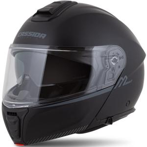 Casco de moto abatible Cassida Modulo 2.1 Compass negro mate-gris