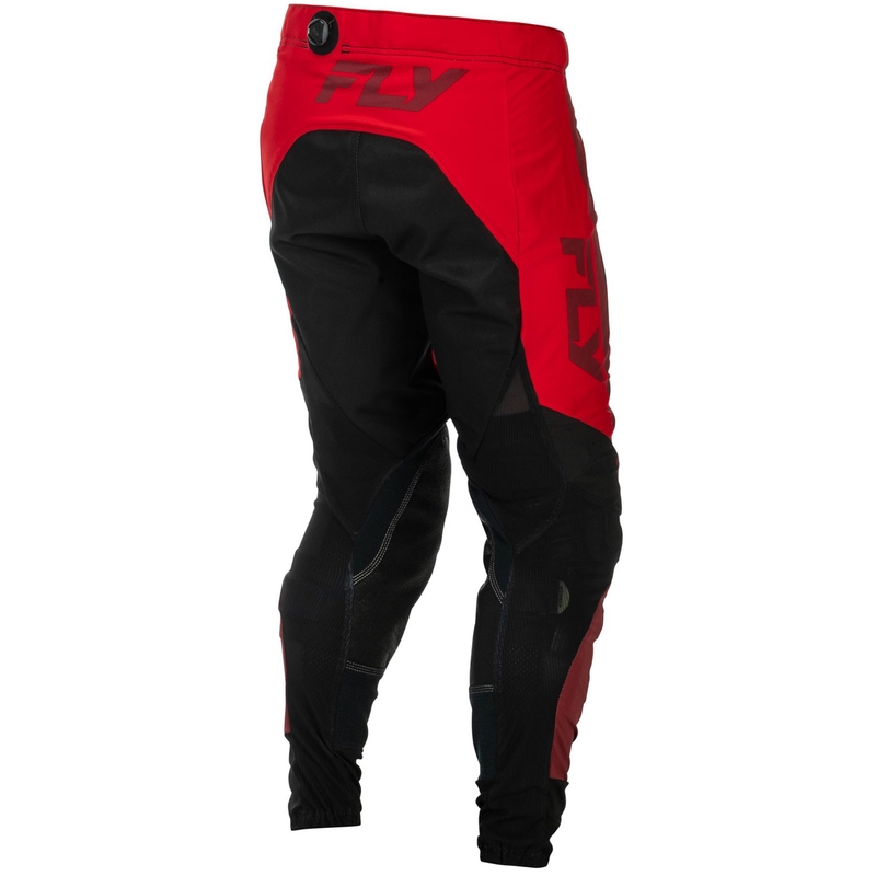 Pantalones de motocross FLY Racing-USA Lite negro-rojo