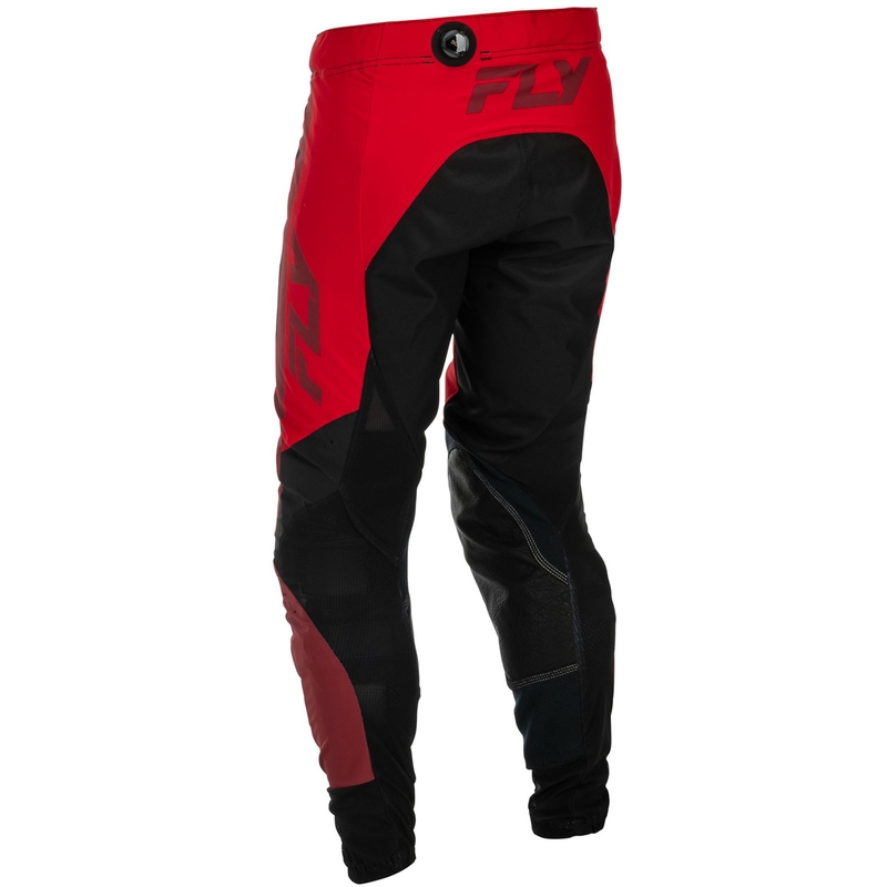 Pantalones de motocross FLY Racing-USA Lite negro-rojo