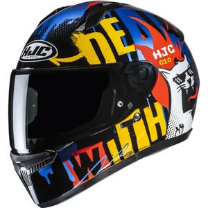 Casco integral de moto infantil HJC C10 Fop MC23 negro-azul-rojo