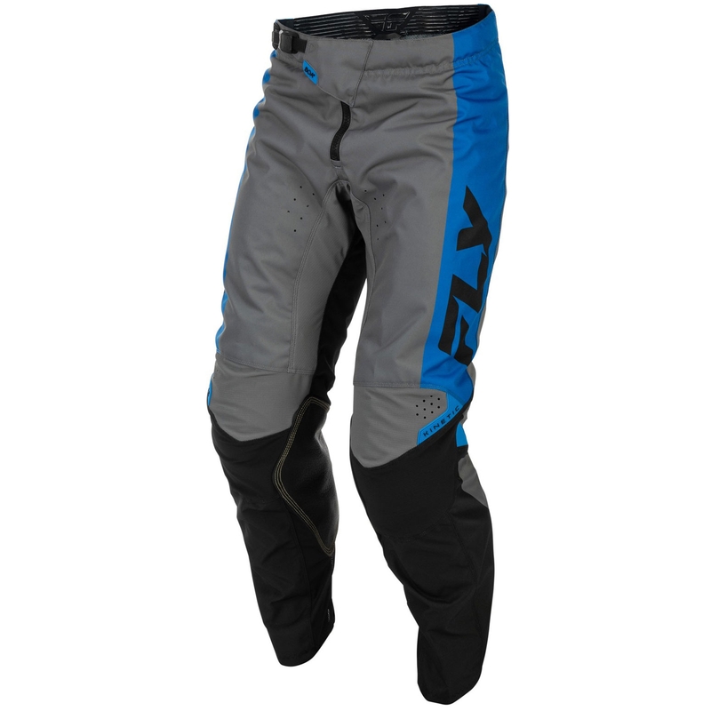 Pantalones de motocross FLY Racing - USA Kinetic azul-gris-negro