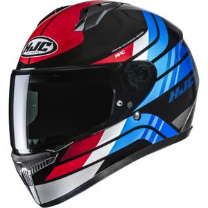 Casco integral de moto HJC C10 Hiper MC21 negro-azul-rojo