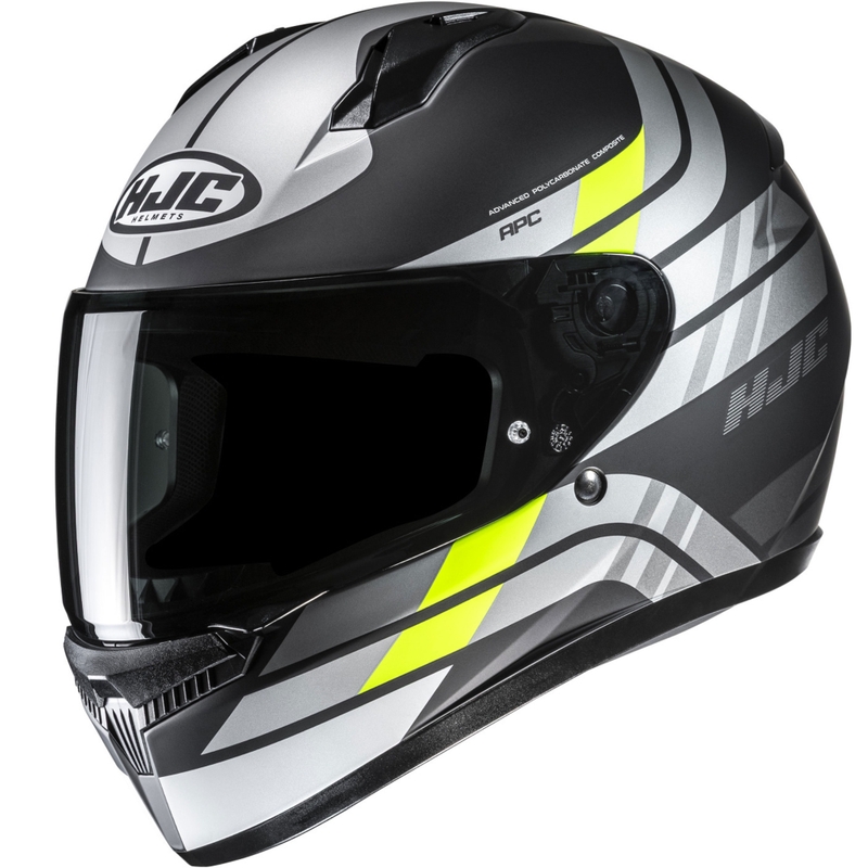 Casco integral de moto HJC C10 Hiper MC3HSF negro-plata-amarillo