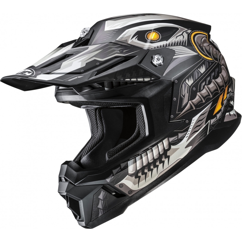 Casco de motocross HJC C50 Mecha Beast MC5SF negro-gris