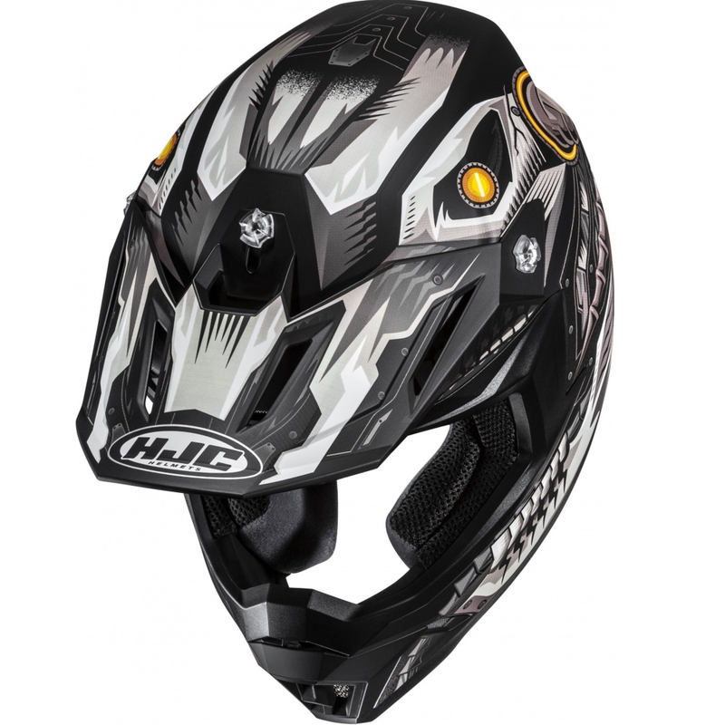 Casco de motocross HJC C50 Mecha Beast MC5SF negro-gris