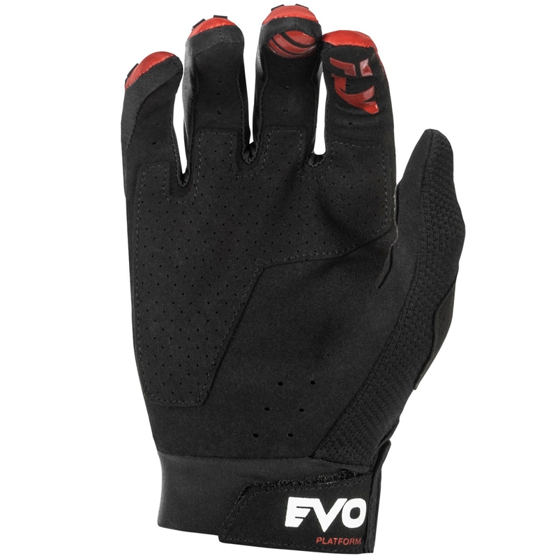 Guantes de motocross FLY Racing Evolution DST rojo-negro-gris