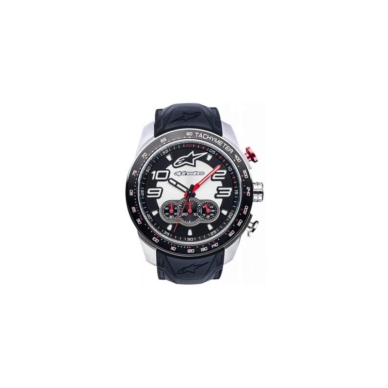 Hodinky Alpinestars Tech Chrono Steel černo-červené