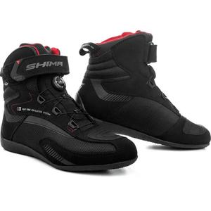 Botas de moto para mujer Shima Exo Vented negro-gris-rojo