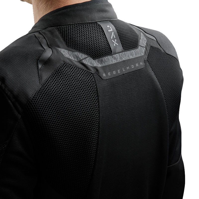 Chaqueta de moto Rebelhorn Jax negra