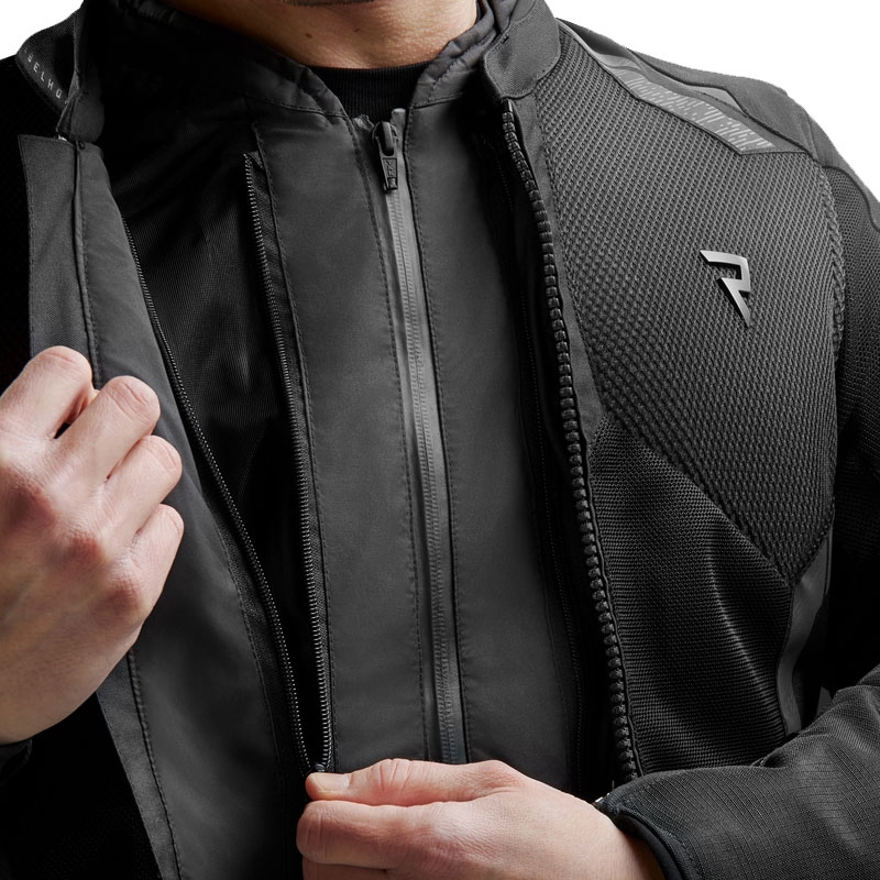 Chaqueta de moto Rebelhorn Jax negra