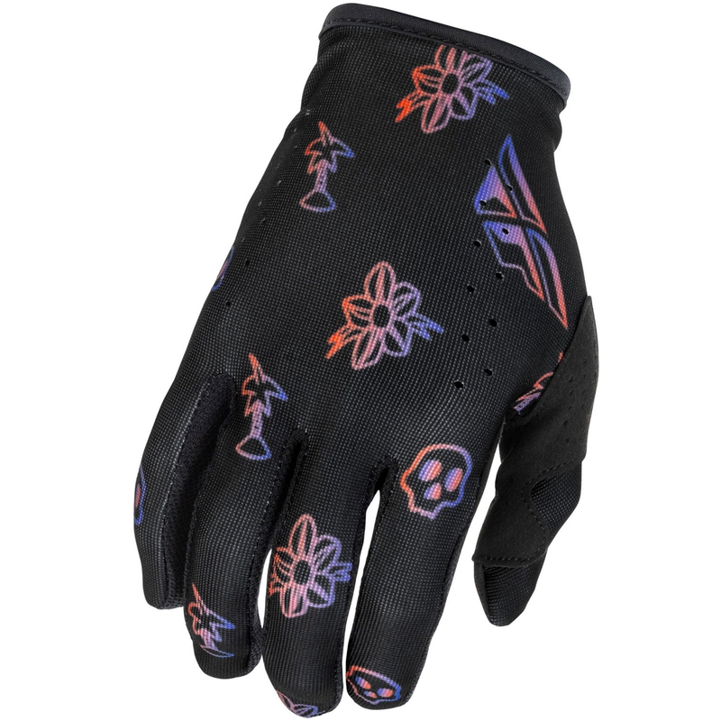 Guantes de motocross FLY Racing - USA Lite Outline negro-rojo-morado