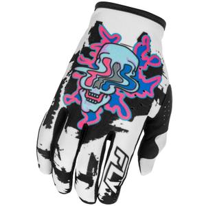 Guantes de motocross FLY Racing - USA Lite Warp blanco-azul-rosa